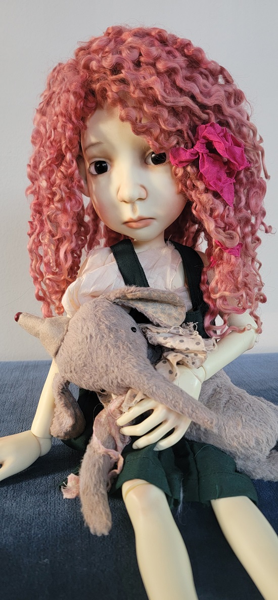 12" Rustic Berry teeswater wig